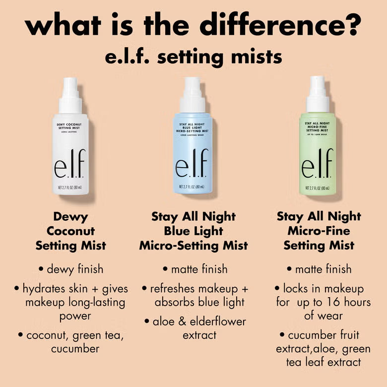 elf Dewy Coconut Setting Mist 80ml