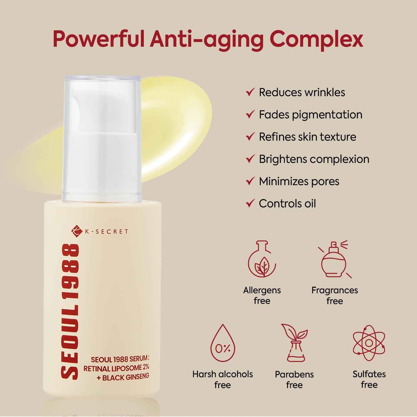 K-SECRET SEOUL 1988 Retinal Serum: Retinol Serum