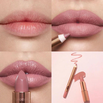 CHARLOTTE TILBURY - Mini Pillow Talk Lipstick & Liner Set - Pillow Talk Fair