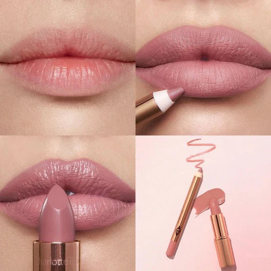 CHARLOTTE TILBURY - Mini Pillow Talk Lipstick & Liner Set - Pillow Talk Fair
