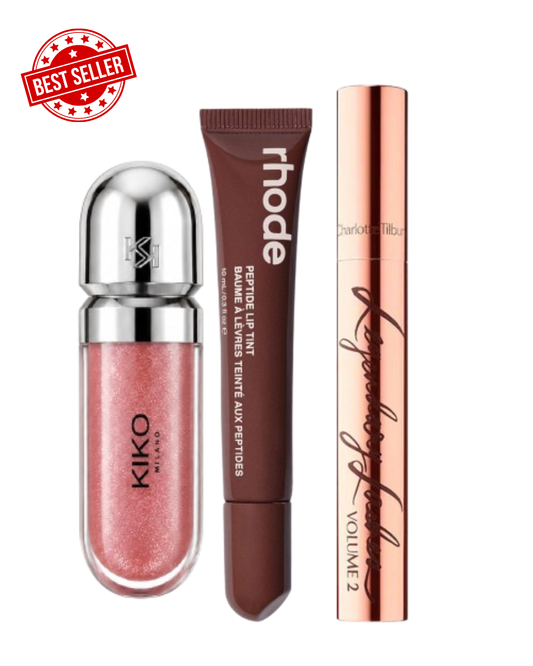 Deal: kiko gloss + rhode lip tint + Charlotte tilbury mascara (any shade)