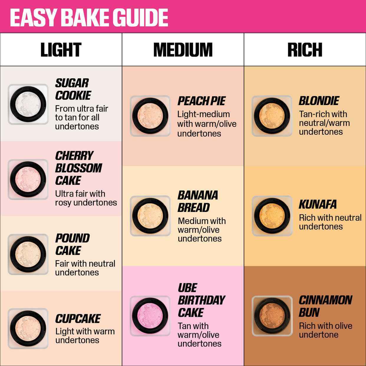 Huda beauty easy bake full size