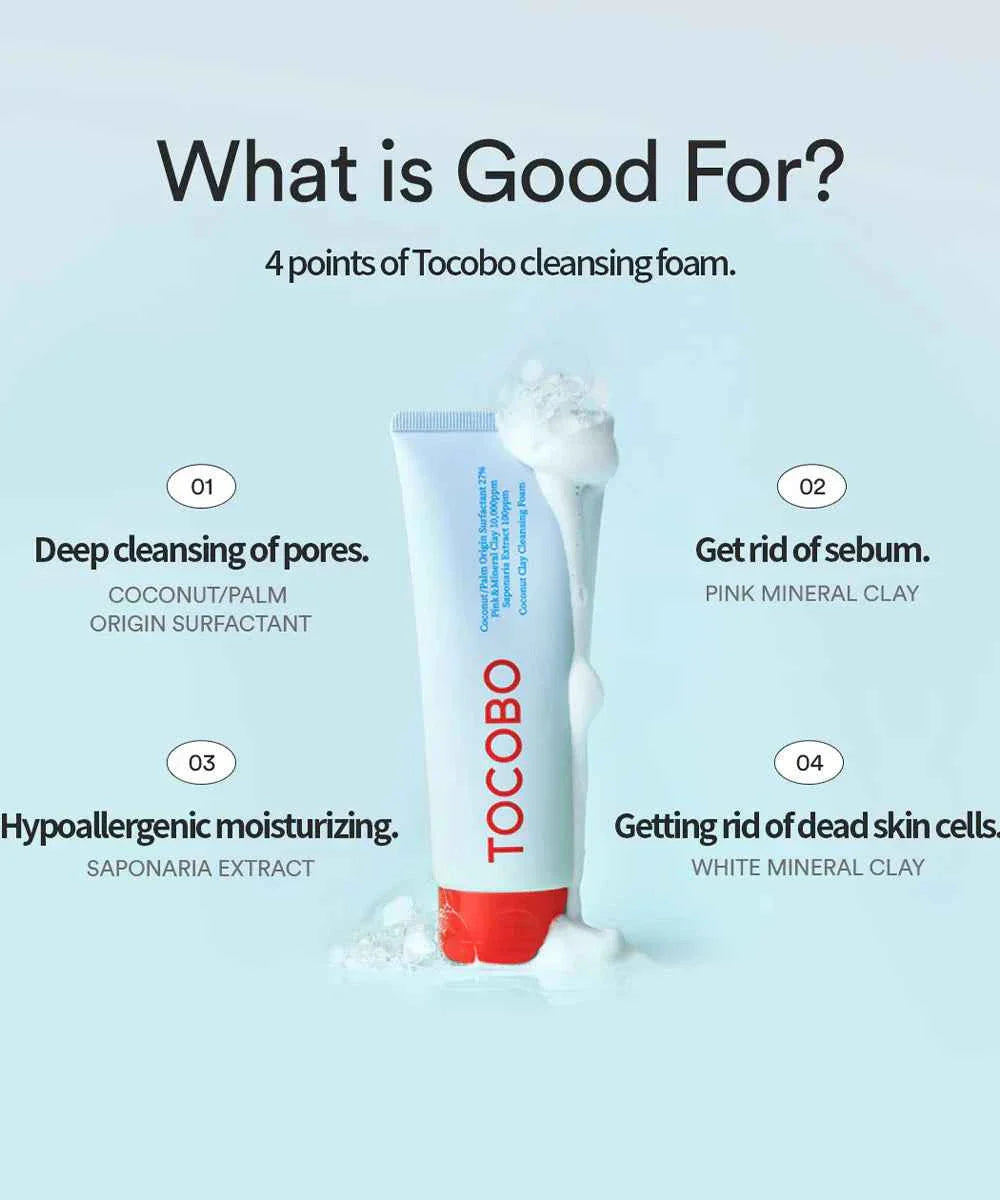 tocobo Coconut Clay Cleansing Foam 150ml