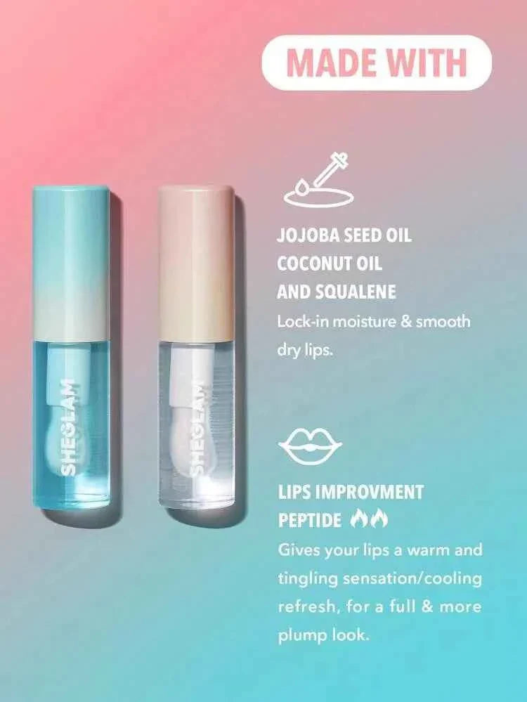 Sheglam Plump Addict HOT & COLD GLOSS DUO Plumping Lipgloss Set