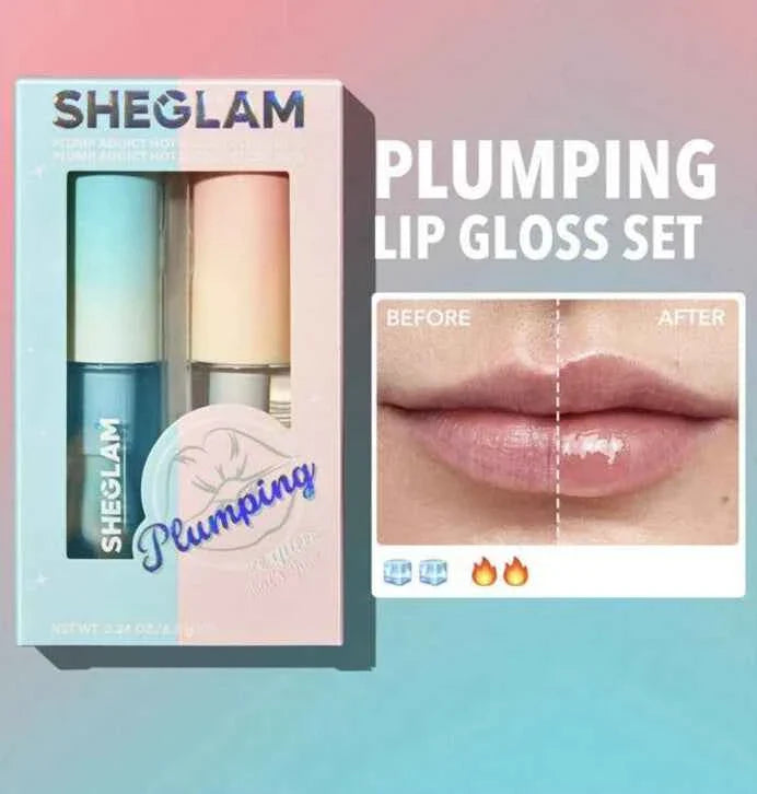 Sheglam Plump Addict HOT & COLD GLOSS DUO Plumping Lipgloss Set